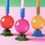Colourful Glass Orb Style Candleholders, thumbnail 3 of 3