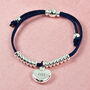 Personalised Silver Plated Heart Friendship Bracelet, thumbnail 1 of 4