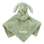 Personalised Baby Rabbit Comforter Embroidered Gift, thumbnail 3 of 6