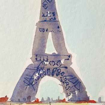 Paris Skyline Illustration Limited Edition Giclee Print, 5 of 7