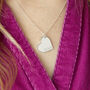 Personalised Special Date Silver Plated Heart Necklace, thumbnail 1 of 12