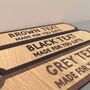 Personalised Oak Road Sign Style Plaque, thumbnail 2 of 8