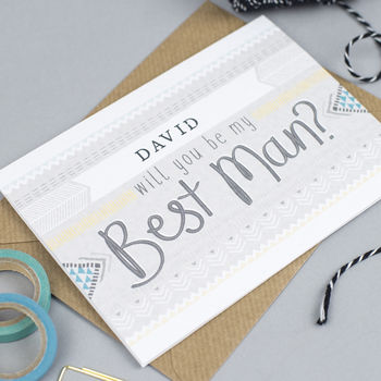 Will You Be My Best Man Personalised Card, 2 of 2