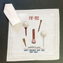 50th Birthday Golf Handkerchief Pair– Personalised “Fif Tee And Still On Par” Gift, thumbnail 4 of 4