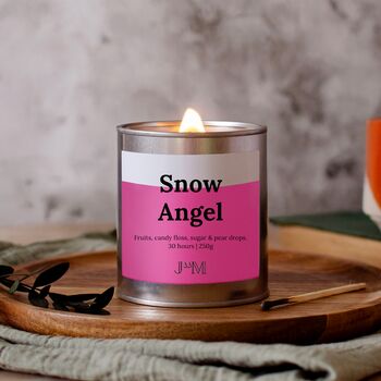 Snow Angel Wood Wick Candle For Christmas, 2 of 7
