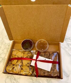 Cookie And Brownie Dipping Letter Box Gift, 4 of 5