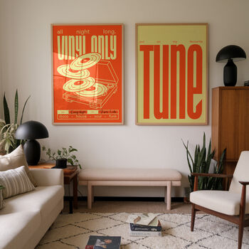 Put On My Favourite Tune Print | Typographic Poster | Wall Art | Aesthetic | Vinyl | Record | Trendy | Club | Raving | Music | Quote, 7 of 10
