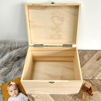 Personalised Twinkle Twinkle New Baby Keepsake Box, 4 of 7