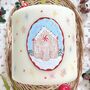 Hand Painted Christmas Gingerbread House Pillar Candle, thumbnail 2 of 4