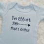Personalised Twin Baby Gift Set | Matching Twin Clothes, thumbnail 11 of 12