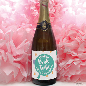 Personalised Bride Tribe Bubbly Labels, 5 of 5