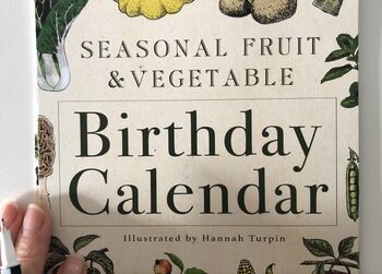 Everlasting Birthday UK Seasonal Fruit And Vegetable Calendar, 2 of 7