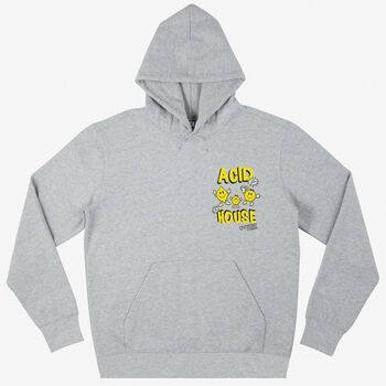 Acid House Graphic Hoodie In Grey, 2 of 2