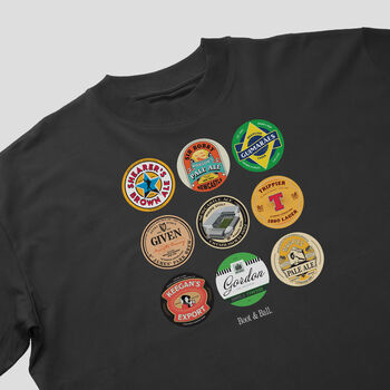Newcastle Beer Mats Oversized T Shirt, 2 of 10