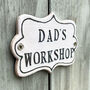 Dad's Workshop Ceramic Sign, thumbnail 2 of 5