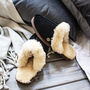 Black Sheepskin And Suede Slippers, thumbnail 1 of 7
