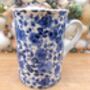Set Of Six Straight Mugs In Assorted Floral Designs, thumbnail 6 of 10