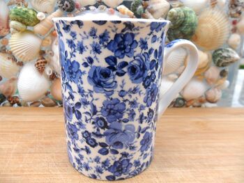 Set Of Six Straight Mugs In Assorted Floral Designs, 6 of 10