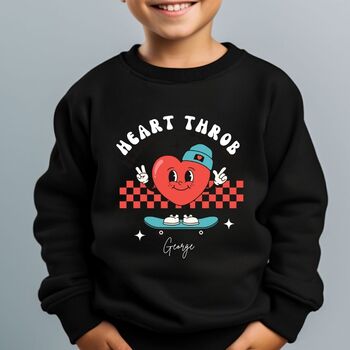 Hearthrob Valentines Children's Sweatshirt, 2 of 2