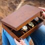 Persoanlised Ladies Leather Watch Box Large, thumbnail 2 of 7