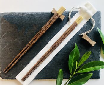 Luxury Personalised Wooden Chopsticks Gift, 4 of 6