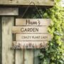 Customised Wooden Floral Garden Sign, thumbnail 3 of 3