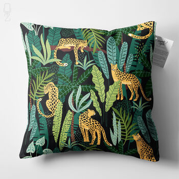 Tropical Rectangle Soft Cushion With Leopard Themed, 8 of 12