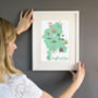 Staffordshire County Map Illustration Print, thumbnail 2 of 6