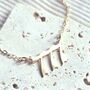 777 Angel Numbers Necklace In Stainless Steel With Adjustable Chain, thumbnail 1 of 3