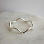 Sterling Silver Ripple Wave Ring, thumbnail 2 of 9