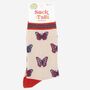 Women's Butterfly Print Bamboo Socks, thumbnail 4 of 4