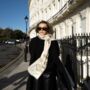 Festive Finch Print Scarf In Personalised Gift Box, thumbnail 3 of 4