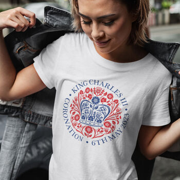 King Charles Coronation T Shirt Official Emblem, 2 of 3