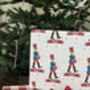 Drummer Boy Personalised Christmas Wrapping Paper, thumbnail 1 of 3
