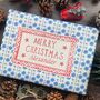 Christmas Personalised Name Paper Fibre Eco Natural Kraft Wrapping Paper, thumbnail 2 of 9