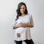 Animal Print And White Maternity And Nursing Top, thumbnail 1 of 7