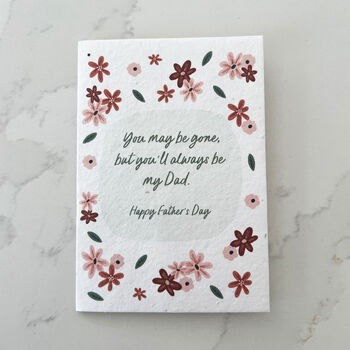Always Be My Dad Plantable Father's Day Card, 4 of 4