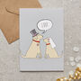 Yellow Labrador Wedding / Engagement Card, thumbnail 1 of 2