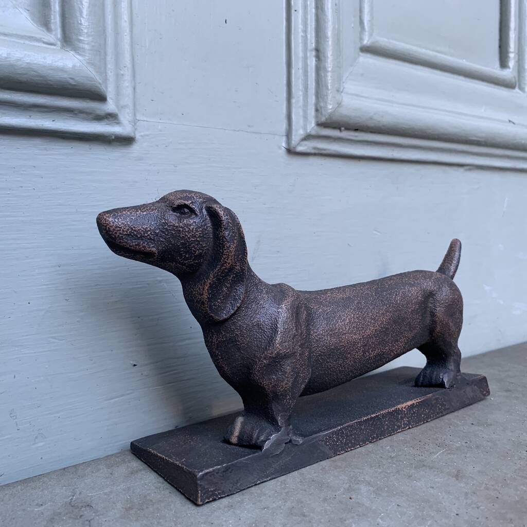 iron dog door stop by london garden trading