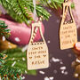 Engraved Christmas Milk Bottle Decoration, thumbnail 2 of 3
