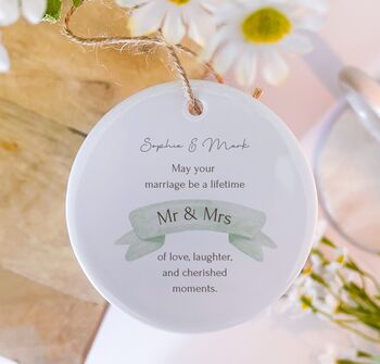 Personalised Mr And Mrs Wedding Candle Gift, 3 of 10