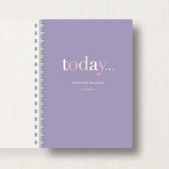 Personalised 'Today' Journal Or Notebook, 7 of 10