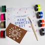 Rocket Mini Fabric Ink Stencil Kit, thumbnail 10 of 11