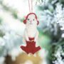 Knitting Sheep Wool Christmas Decoration, thumbnail 1 of 4