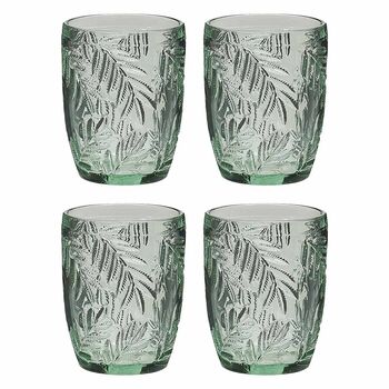 Set Of Four Laurier Green Tumblers, 2 of 5