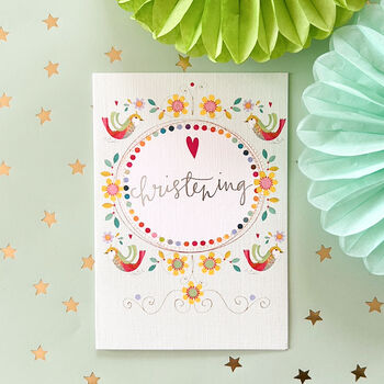 Christening Greetings Card, 3 of 5