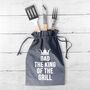 Personalised 'Dad Is King Of The Grill' BBQ Tools Set, thumbnail 1 of 10