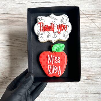 Personalised Thank You Teacher Biscuit Gift, 2 of 4