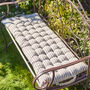 Vintage Striped Padded Garden Mattress Cushion, thumbnail 1 of 5