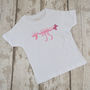 'Little Sistersaurus' New Baby Announcement T Shirt, thumbnail 2 of 3